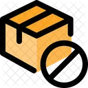 Lieferkastenstopp Archivkastenstopp Paketverbot Symbol