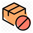 Lieferkastenstopp Archivkastenstopp Paketverbot Symbol