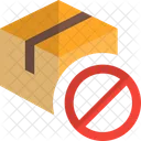 Lieferkastenstopp Archivkastenstopp Paketverbot Symbol