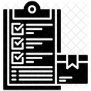 Checkliste für die Lieferung  Symbol