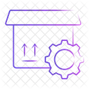 Liefereinstellungen Paket Konfiguration Karton Wartung Symbol