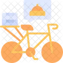 Fahrradlieferung  Symbol