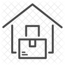Liefergegenstande Lieferung Von Tur Zu Tur Lieferung Nach Hause Symbol