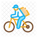 Fahrrad Lieferung Kurier Symbol