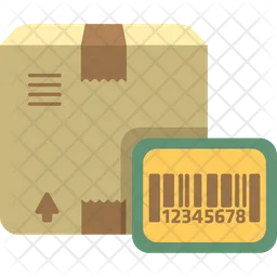 Barcode des Lieferkartons  Symbol