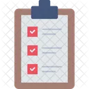 Zwischenablage Checkliste Papier Icon