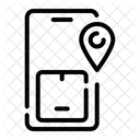 Lieferung Tracking App Lieferbox Symbol