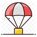 Lieferung mit Heißluftballons  Symbol