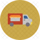 Food Truck Symbol Lieferwagen Essenslieferung Symbol