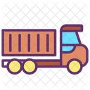 Logistiktransport Lieferwagen Lieferfahrzeug Symbol