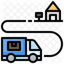 Lieferung Logistik Umzugswagen Symbol