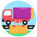 Versand LKW Lieferwagen Lieferfahrzeug Symbol