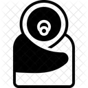 Liegend Mit Brustwarze Baby Futtern Symbol
