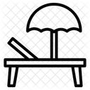 Liegestuhl Symbol