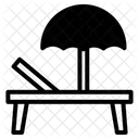 Liegestuhl Symbol