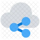 Cloud Informatique Lien Icon