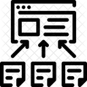 Lien Backlink Referencement Icône