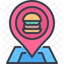 Lieu Burger Epingle Icon