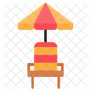 Life Guard Chair Water Park Icon