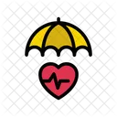 Umbrella Protection Life Icon