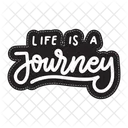 Life is a journey sticker  Icon
