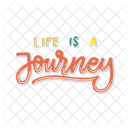 Life is a journey sticker  Icon