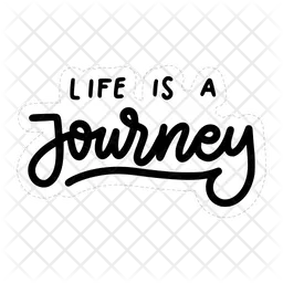 Life is a journey sticker  Icon