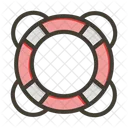 Lifebuoy Safety Life Preserver Icon