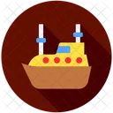 Sign Lifeboat Raft Icon