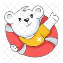 Lifebuoy Safety Float Safety Ring Icon