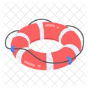 Inflatable Ring Lifebuoy Ring Life Preserver Icon