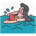 Lifeguard Rescue Drowning Icon