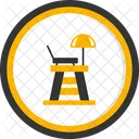 Lifeguard Chair Swimming Championship Lifesaver Icon