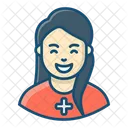 Lifeguard Security Woman Security Guard Icon