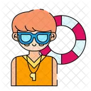 Lifeguard Lifebuoy Lifesaver Icon