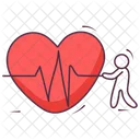Lifeline Heart Beat Impulses Icon