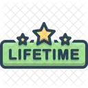 Lifetime Tag Badge Icon