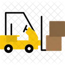 Lift Truck Forklift Vehicle Icon