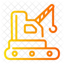 Lifter Crane Truck Lift Mining Industry Freight Icon