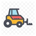 Lifting Forklift Driver Icon