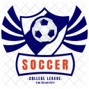 Insignia De Futbol Insignia De Futbol Escudo De Futbol Icono