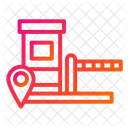 Pedagio Mapas E Localizacao Estrada Com Pedagio Ícone