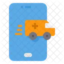 Smartphone Chamada De Emergencia Ambulancia Ícone