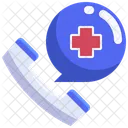 Chamada De Emergencia Chamada Medica Linha De Apoio Medico Ícone