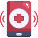 Chamada De Emergencia Chamada Medica Linha De Apoio Medico Ícone