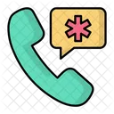 Chamada De Emergencia Emergencia Medica Ícone