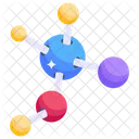 Moleculas Rede Molecular Ligacao Celular Ícone