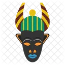 Ligbi Mask African Culture Tribal Mask Icon