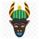 Ligbi Maske Afrikanische Kultur Stammes Maske Symbol