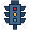 Light Traffic Crossroad Icon